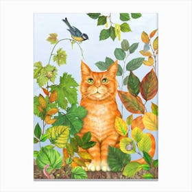 Spring Cat Canvas Print