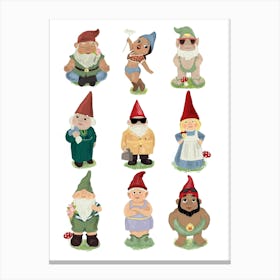 Garden Gnomes Canvas Print