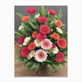 Gerbera Bouquet Canvas Print