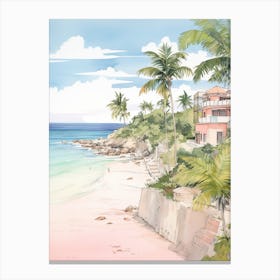 Playa Paraiso, Tulum Mexico 4 Canvas Print