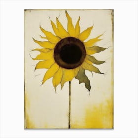 Sunflower Symbol 1, Abstract Painting Canvas Print