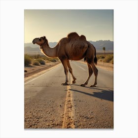 Camel Crossing The Road Stampe su tela