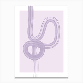 Purple Twisted Spiral Canvas Print