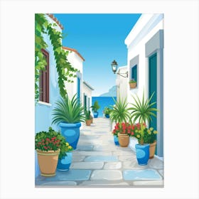 Greece Street 3 Canvas Print