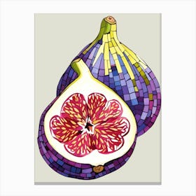 Mosaic Fig Canvas Print