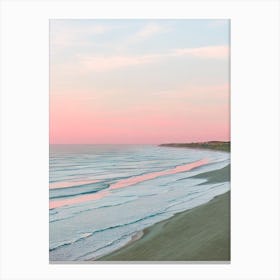 Cromer Beach, Norfolk Pink Photography 1 Canvas Print