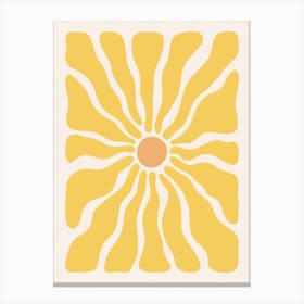 Yellow Sun Canvas Print