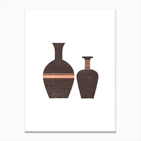 Minimal Greek Vases Hydriae Canvas Print