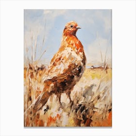 Bird Painting Grouse 2 Canvas Print