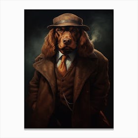 Gangster Dog Cocker Spaniel 4 Canvas Print