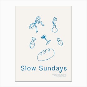 Slow Sundays Canvas Print