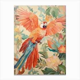 Macaw 1 Detailed Bird Painting Canvas Print