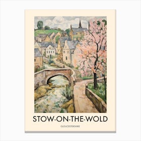 Stow On The Wold (Gloucestershire) Painting 8 Travel Poster Canvas Print