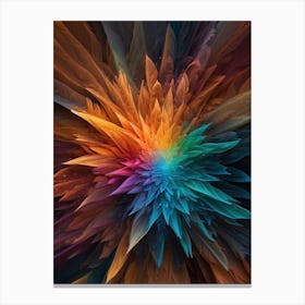 Abstract Flower Print   Canvas Print