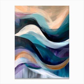 Abstract Wave Painting 15 Canvas Print