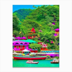 Gaya Island Malaysia Pop Art Photography Tropical Destination Canvas Print