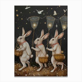 Starcatching Hares 1 Canvas Print