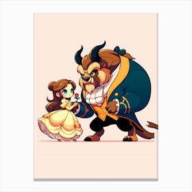 Beauty And The Beast Canvas Print