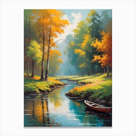 'Riverside' 3 Canvas Print