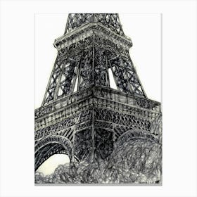 Arriving at the Eiffel Tower Canvas Print