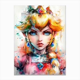 Princess Peach Canvas Print