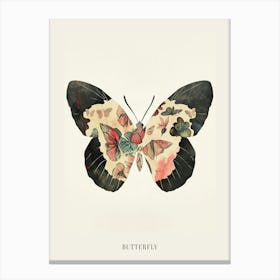 Colourful Insect Illustration Butterfly 27 Poster Canvas Print