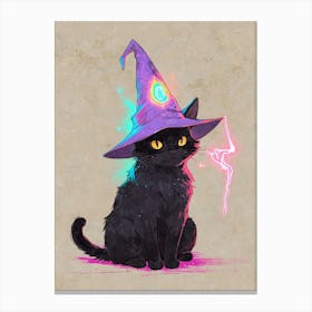 Witch Cat Canvas Print