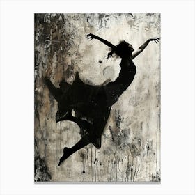 Silhouette Of A Dancer Canvas Print