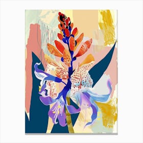 Colourful Flower Illustration Hyacinth 1 Canvas Print