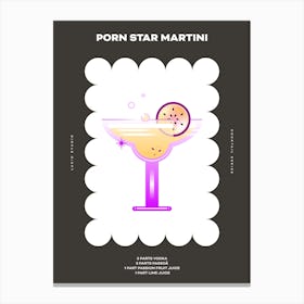 Porn Star Martini Dark Canvas Print