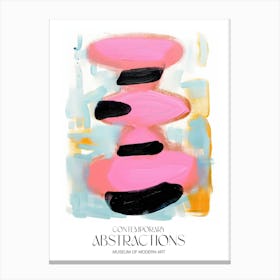 Pink Pop Painting Abstract 2 Exhibition Poster Canvas Print