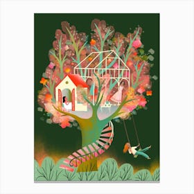 My Dreamy Tree House Canvas Print