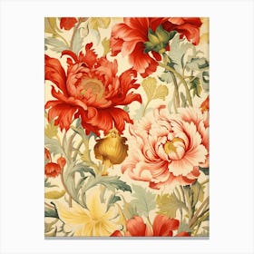 Floral Wallpaper 162 Canvas Print