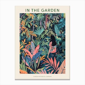 In The Garden Poster Dunedin Botanical Gardens 1 Canvas Print