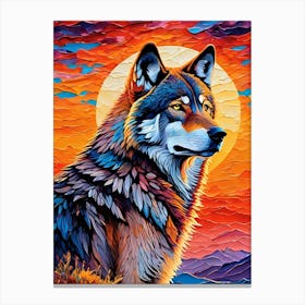 Wolf Painting Canvas Print