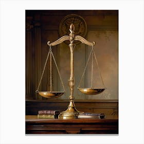 Scales Of Justice 2 Canvas Print