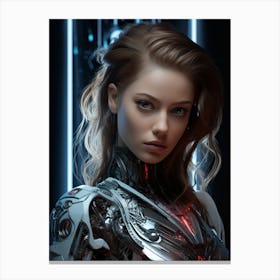 Cyber Girl Canvas Print