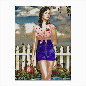 Katy Perry painting art Canvas Print