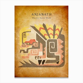 Anjanath Vintage Canvas Print