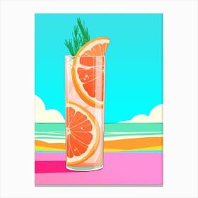 Beachfront Cocktail Canvas Print