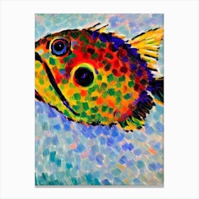 Pufferfish Matisse Inspired Canvas Print