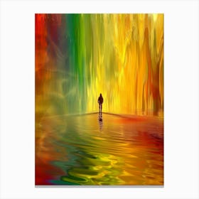 Rainbow Waterfall Canvas Print