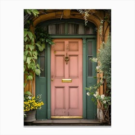 Pink Front Door Canvas Print