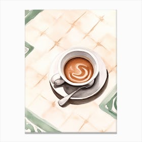 Coffee In A Cup Canvas Print