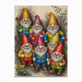 Gnome Gang Canvas Print