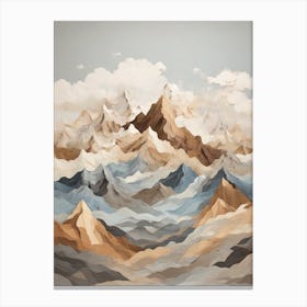 Abstract Mountains Canvas Print