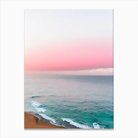 Amadores Beach, Gran Canaria, Spain Pink Photography 1 Canvas Print