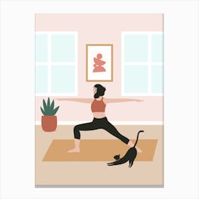 Yoga Home Canvas Print