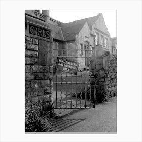 Sheffield School Gates (1995) Canvas Print