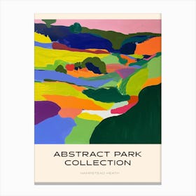 Abstract Park Collection Poster Hampstead Heath London 1 Canvas Print